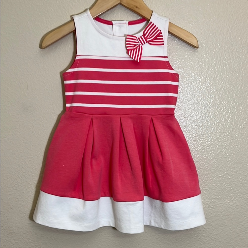NWT Gymboree Striped Pink White Spring Summer Dress